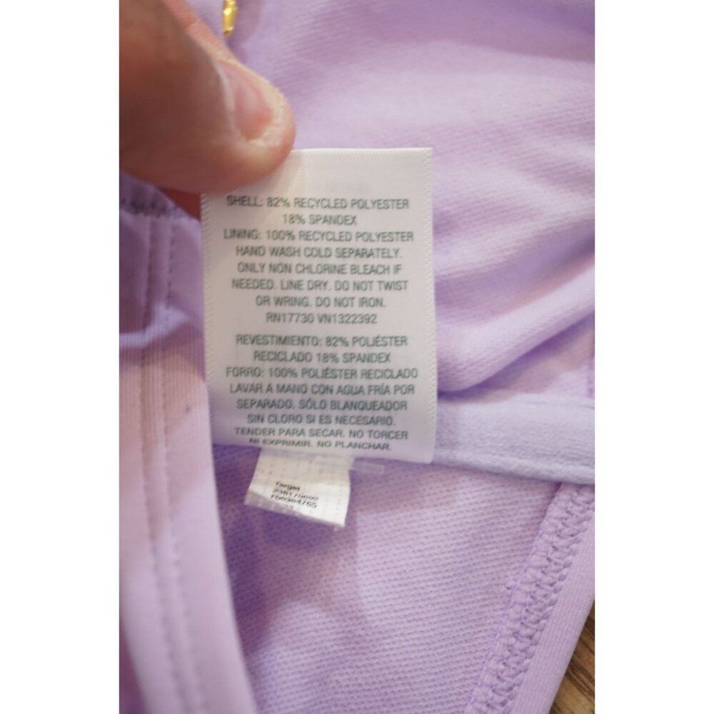 Wild Fable Women's Scoop Front Bralette Bikini Top - Light Purple, Size L, NWT - Picture 7 of 7